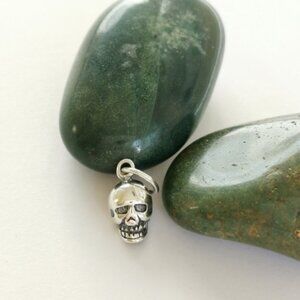 Sold New Sterling Silver skull charm